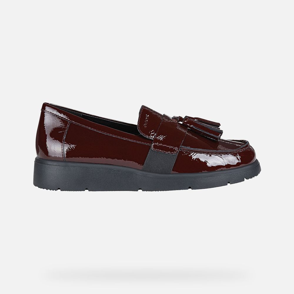 Geox Loafers Burgundy Arlara - Geox Womens Shoes - AOIKEV408